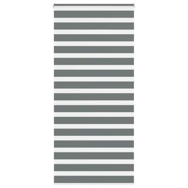Rullgardin zebra mörkgrå 105x230 cm tyg bredd 100,9cm polyester