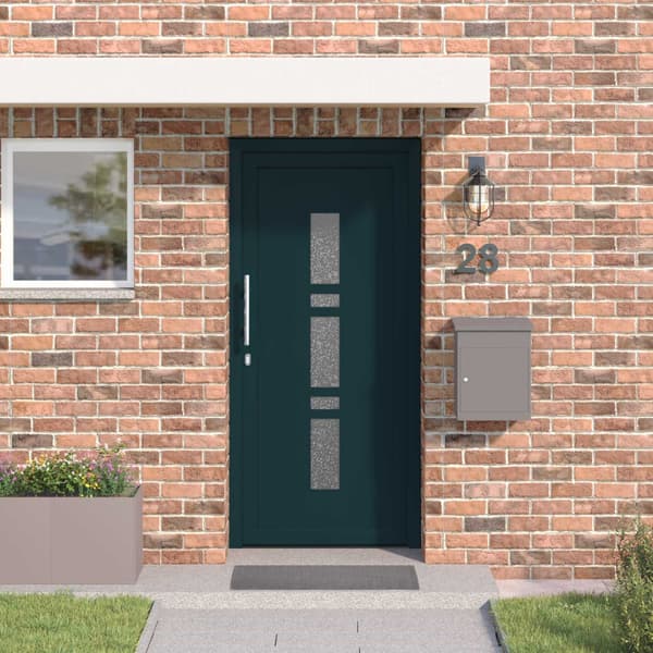 Framdörr Antracit 98 x 208 cm PVC