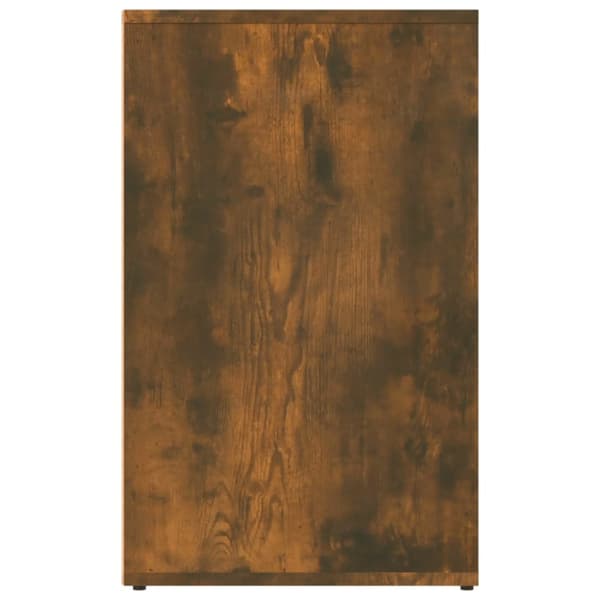 Sminkskåp rökfärgad ek 80x40x65 cm konstruerat trä