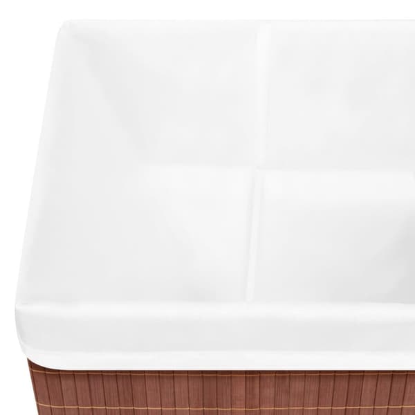 Förvaringslådor bambu 4 st brun