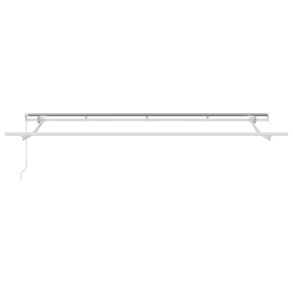 Utfällbar markis Brun 400 x 200 cm tyg
