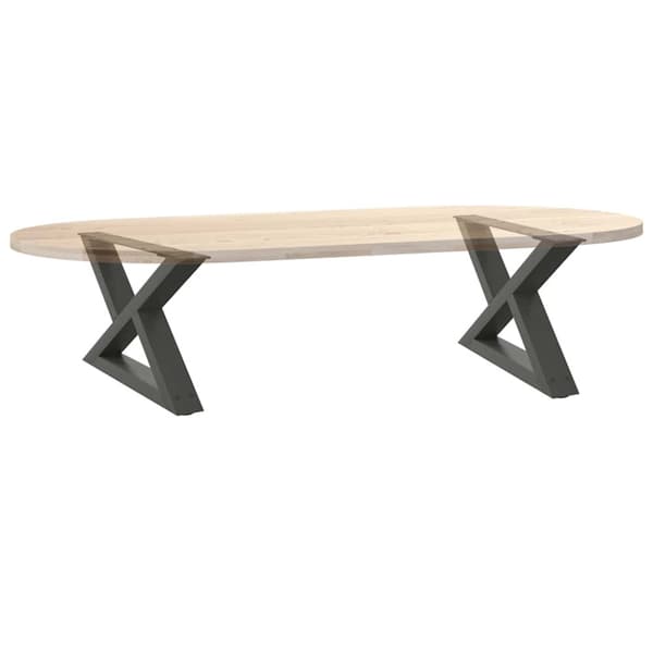 Soffbordsben 2 st antracit 50x(30-31,3) cm stål