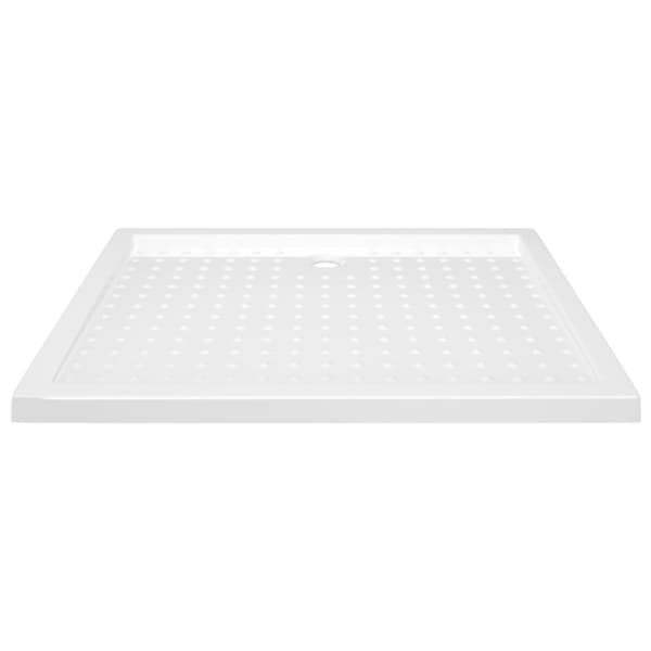 Duschkar med prickar vit 80x100x4 cm ABS