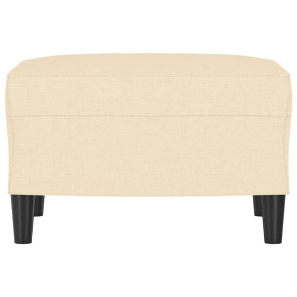 Fotpall gräddvit 60x50x41 cm tyg