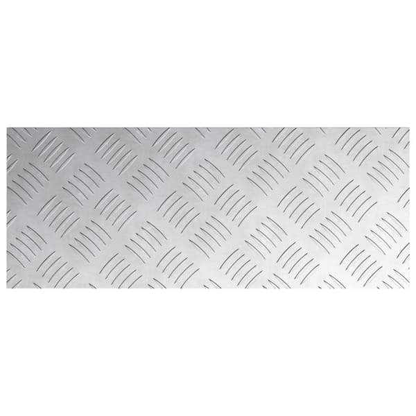 Trappsteg Rektangulär 4 pcs Silver 50 x 20 cm Aluminium