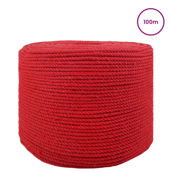 Rep 10 pcs Röd Bomull