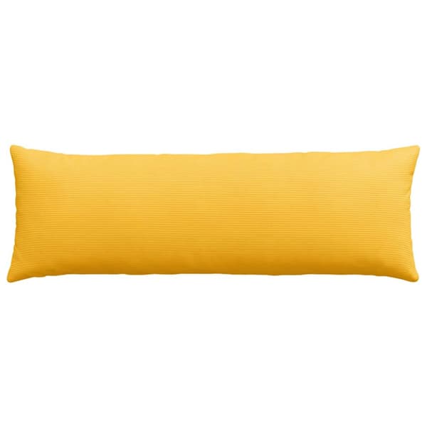 Sofakuddar 2 pcs Ljusgul 120 x 40 cm Kordread tyg