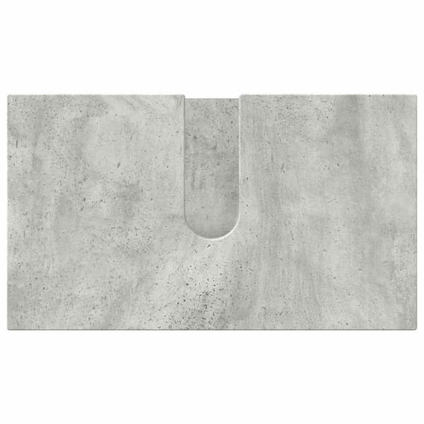 Badrumsmöbelset Väggmonterad 3 pcs Betonggrå Konstruerat trä