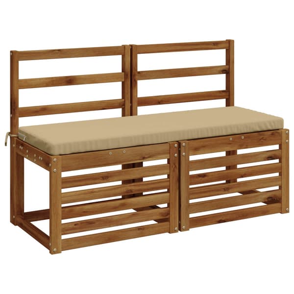2-delade Bänk Kuddar SOEST 2 st 100% Polyester Beige