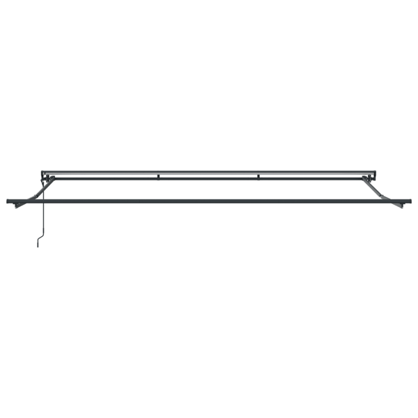 Markisram Brun 500 × 300 cm Polyester med PU-beläggning