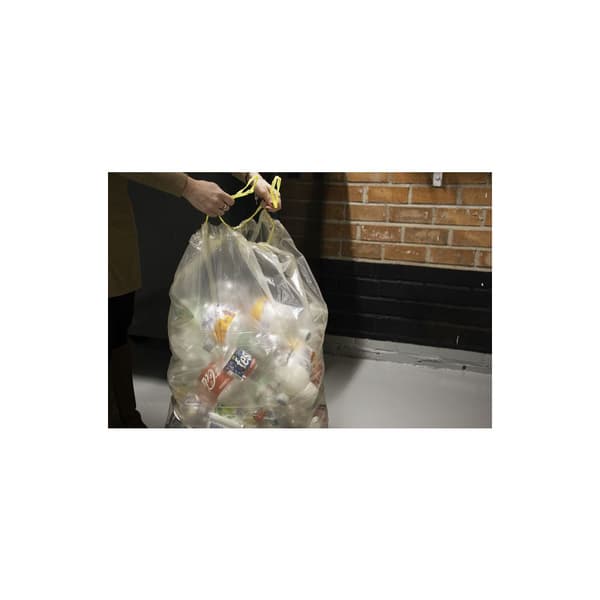 Plastsäck LD R100% Drawstr 125L tra25/rl