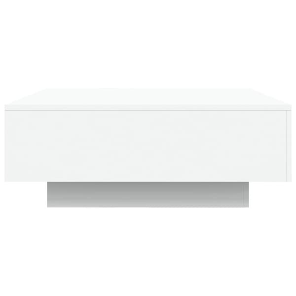 Soffbord vit 80x80x31 cm konstruerat trä