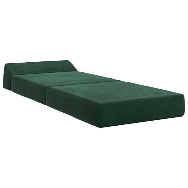 Fällbar Soffbed Mörkgrön 60 x 70 x 41 cm Tyg