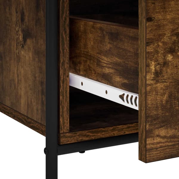 Sideboard Rökt ek 97 x 33 x 81 cm Konstruerat trä
