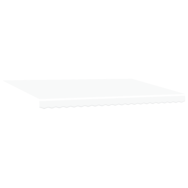 Utfällbar markis Vit 500 ×350 cm tyg