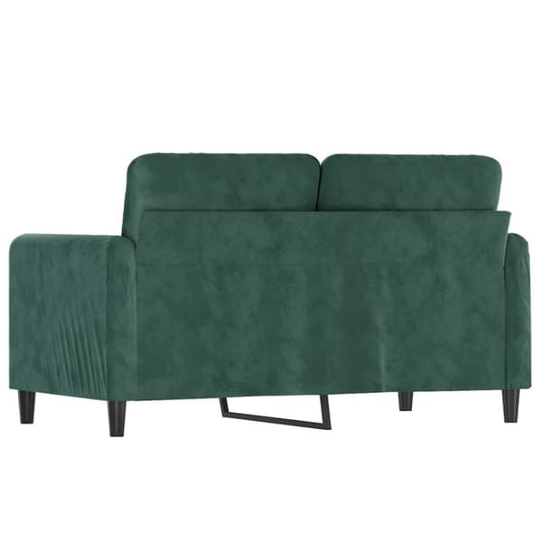 Soffa 2-sits mörkgrön 120 cm sammet