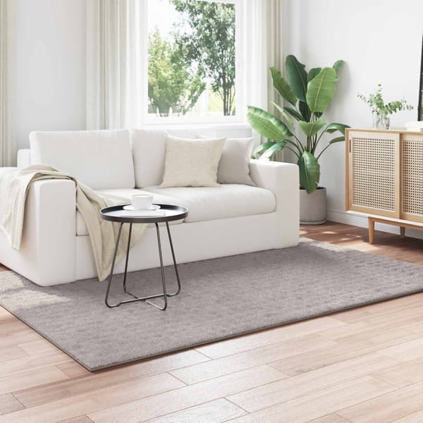 Områdesmattor Rektangulär SIROLO Sand 170 x 120 cm Polyester