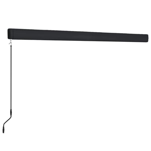 Markis manuell 350x250 cm blå och vit