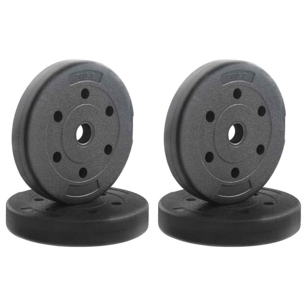 Viktskivor 10 kg 4 pcs 10kg Svart Cement och Järnsand