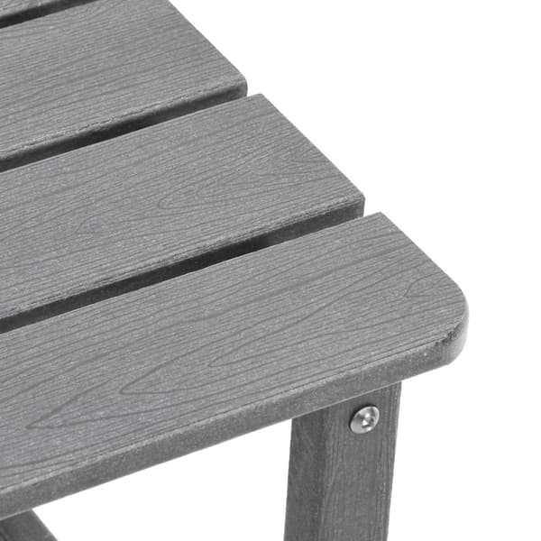 Trädgård Stol 3 pcs Ljusgrå polyeten