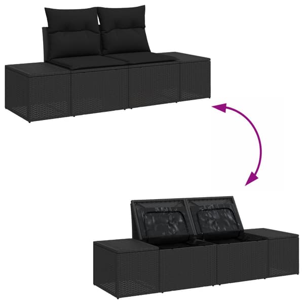 Soffset med kudde 6 pcs konstrotting