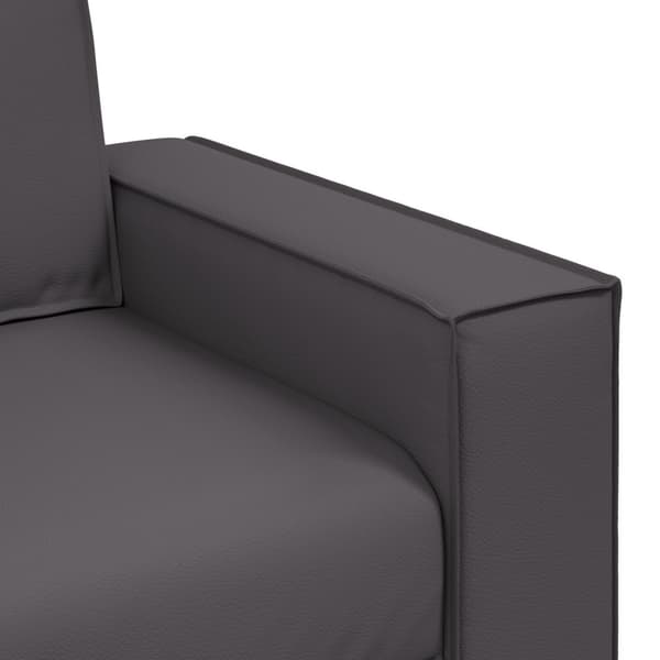Soffstol Grå 100 cm Konstläder