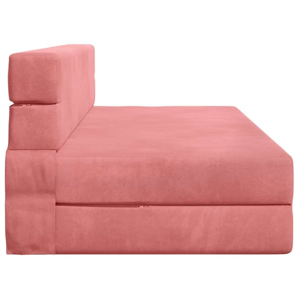 Fällsoffa säng Rosa 203 x 152 x 15 cm Sammet