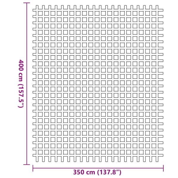 Tältmatta Blå 400 × 350 cm Polyester
