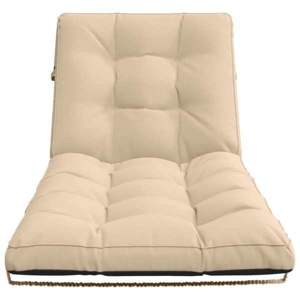 Solstol Kudde VIANEN 100% Polyester Gräddvit 200 x 70 x 8 cm