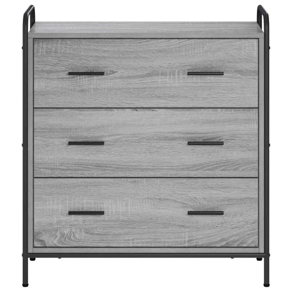 Sideboard Grå Sonoma 97 x 33 x 81 cm Konstruerat trä