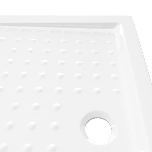 Duschkar med prickar vit 90x70x4 cm ABS