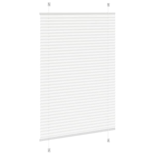 Plisserad persienn vit 95x100 cm tyg bredd 94,4 cm polyester