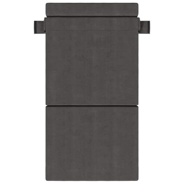 Fällbar Soffbed Mörkgrå 70 x 72 x 60 cm Tyg