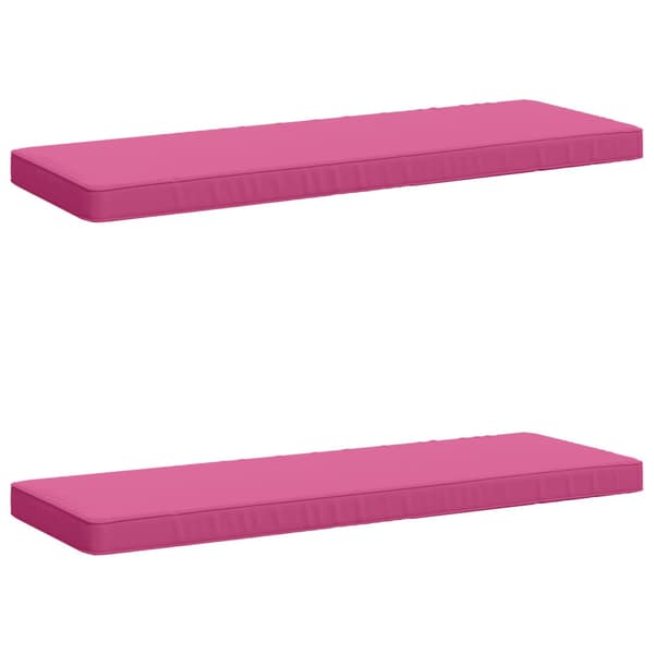 2-delade Bänk Kuddar VUGHT 2 st 100% Polyester Rosa