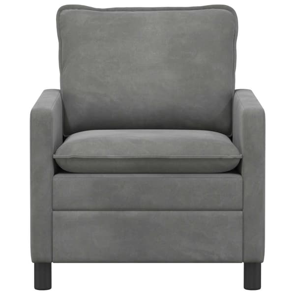 Soffa Mörkgrå 76 x 81 x 87,5 cm Sammet