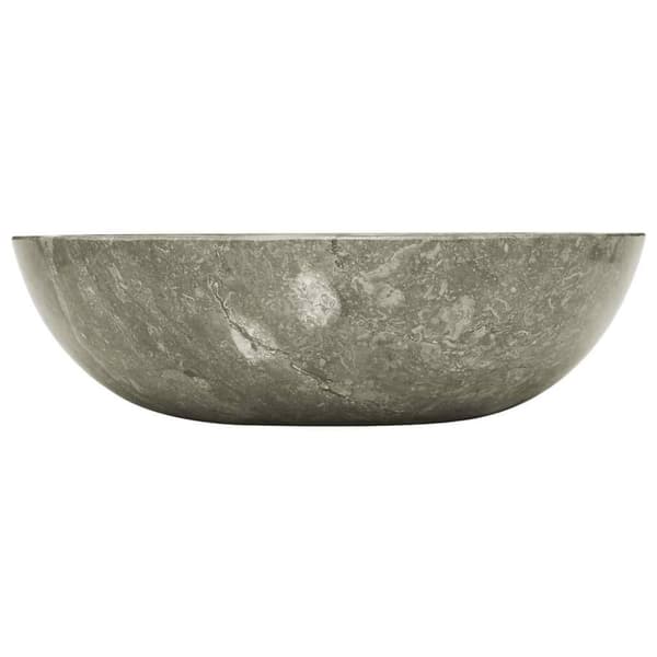 Handfat grå Ø40x12 cm marmor