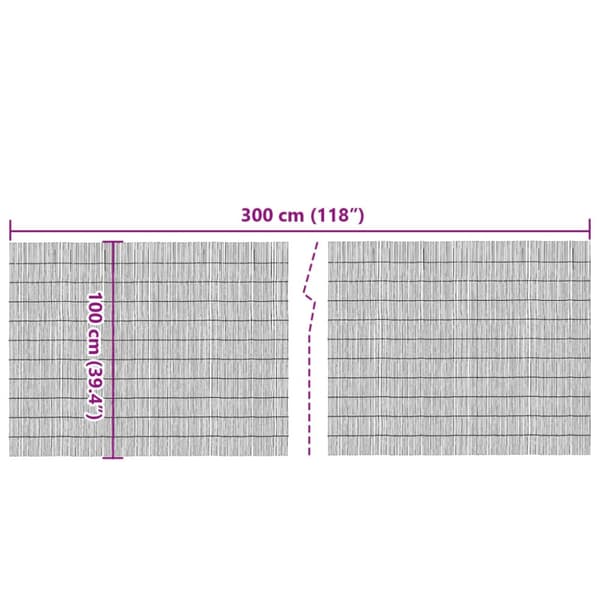Insynsskydd 300x100 cm vass