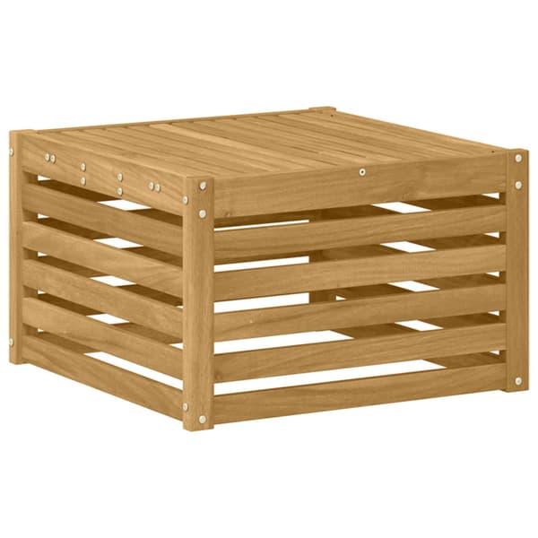 Utomhussoffset 6 pcs Vit och Beige 59 x 59 x 37 cm Polyester