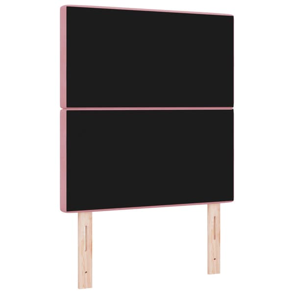 Huvudgavel Rosa 80 cm Sammet
