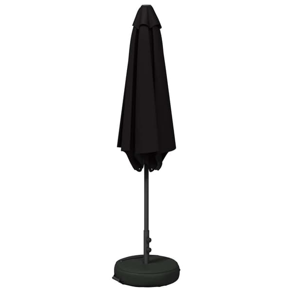 Trädgårdsparasol 300 x 300 cm Polyester Rektangulär Svart