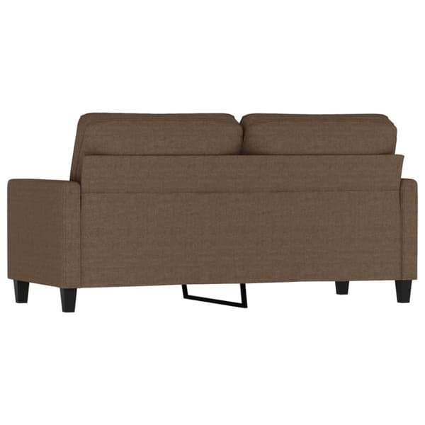 2-sitssoffa brun 140 cm tyg
