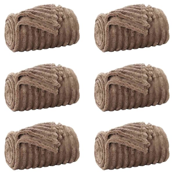 Filtar 6 pcs Kamel 200 x 150 cm Fleece