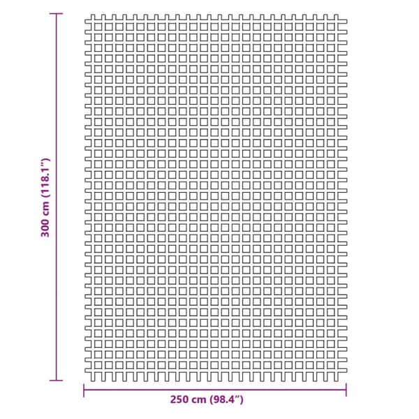 Tältmatta antracit 3x2,5 m