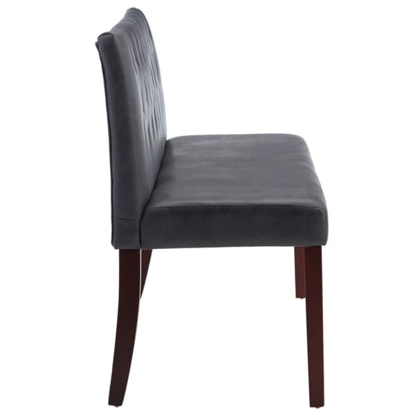 Bänk 148,5 cm konstmocka grå