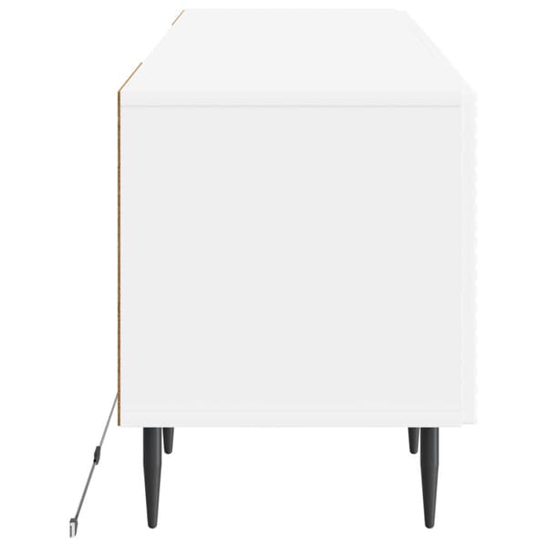 LED TV-skåp Vit Konstruerat trä