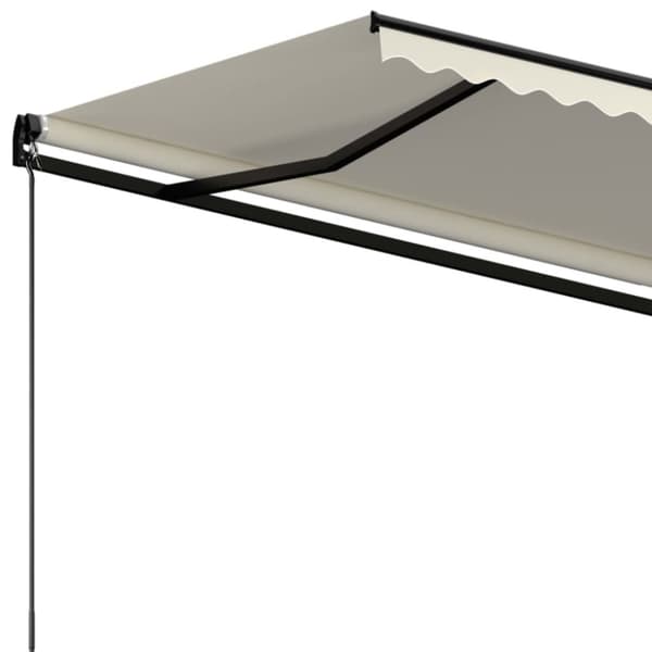 Markis manuellt infällbar 600x350 cm gräddvit