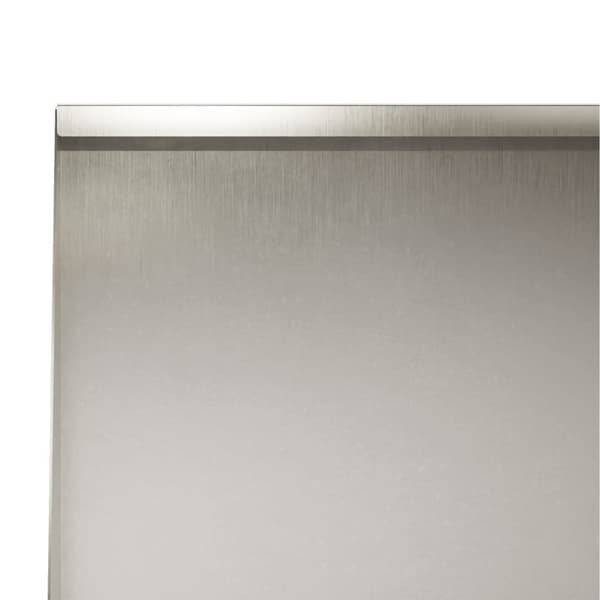 Stödvägg 2 st 60 x 12 x 50 cm Rostfritt stål Silver