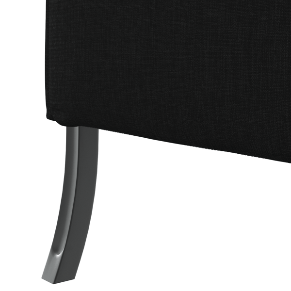 Hög Ryggsoffa 101cm Svart tyg