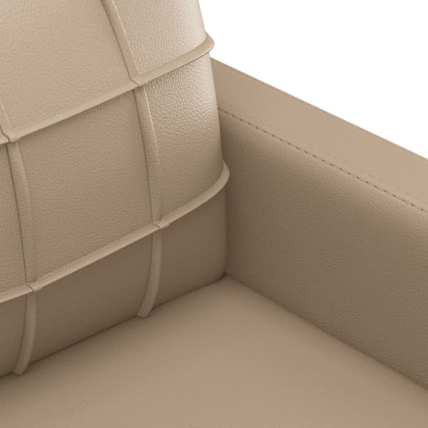 2-sitssoffa cappuccino 140 cm konstläder