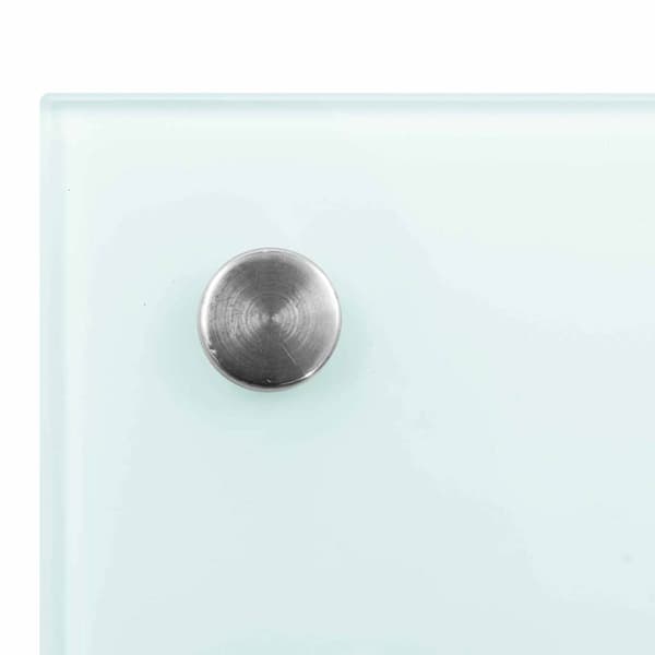 Köksskydd 2 pcs Vit 100 x 60 cm härdat glas